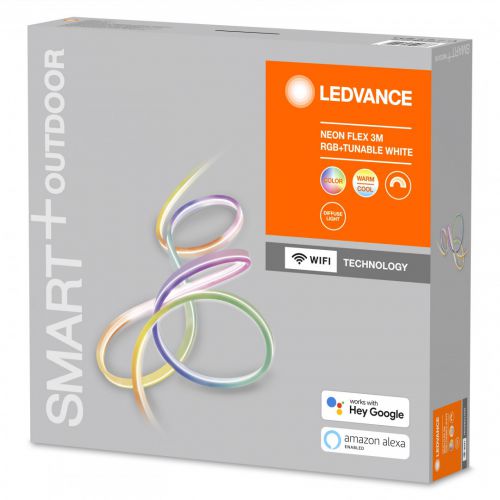 Ledvance SMART+ WiFi Neon Flex RGBW Multicolor 15W 2700-6500K, 3 metry, Outdoor IP44, Plug Type-C (E